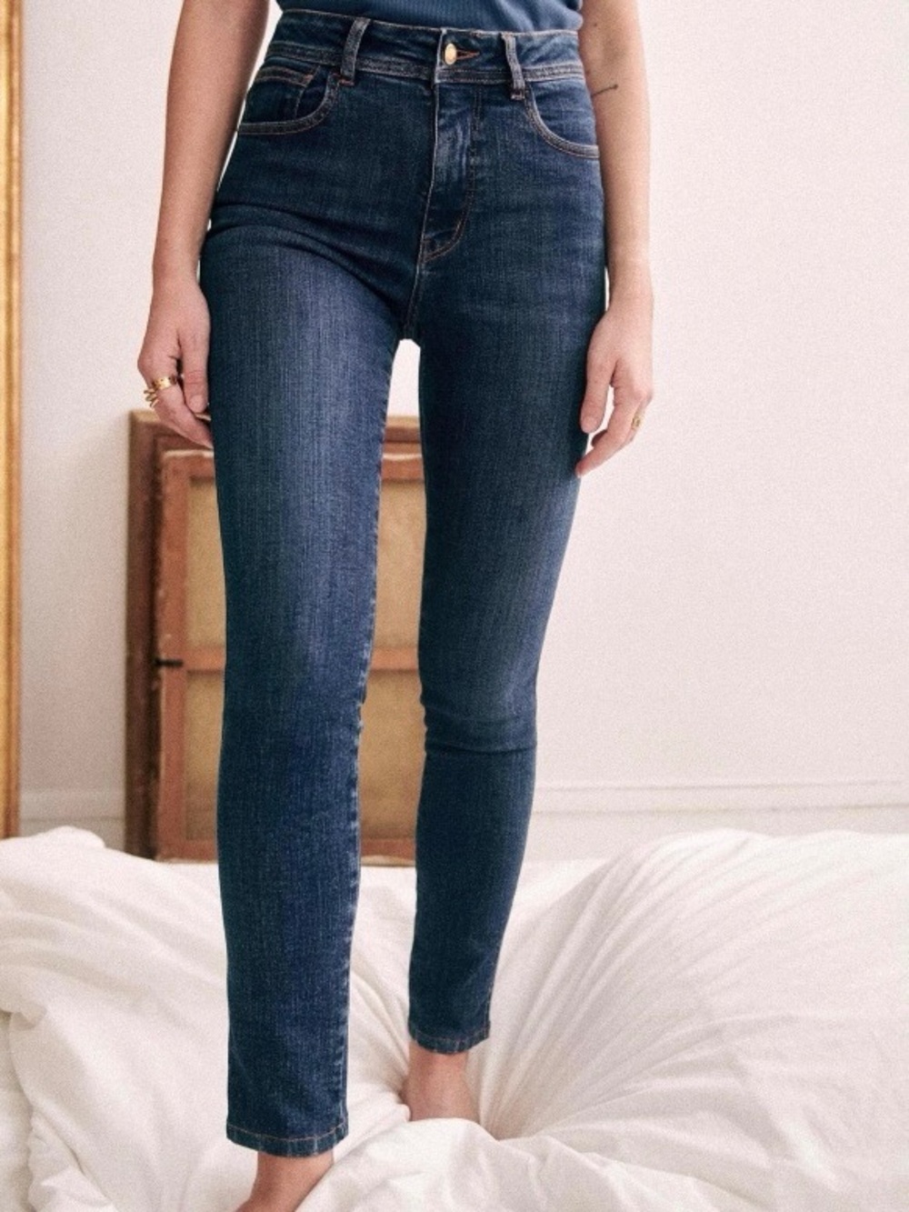 Sezane Denim Le Slim Parfait Denim Blue Jeans Size 27